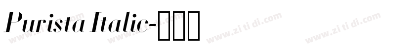 Purista Italic字体转换 Purista Italic字体转换
